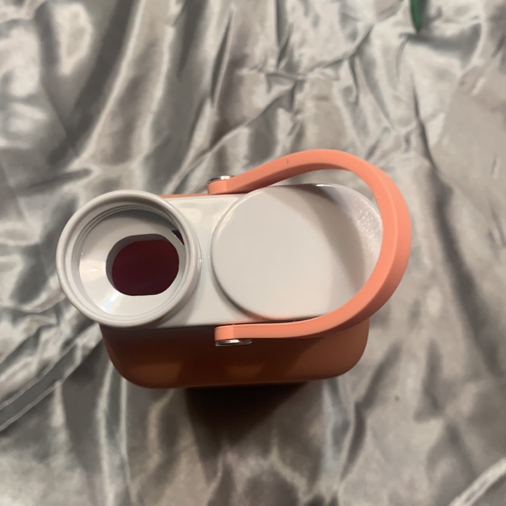 🌹Platinum Silicone • Peach Water Bottle • EPA Free •  600ml 20.5 Oz • - Picture 6 of 7